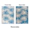 World Rug Gallery Floral Tropical Reversible Recycled Plastic 3' X 5' Blue Outdoor Rug 6075BLUE3X5 - alternate 7